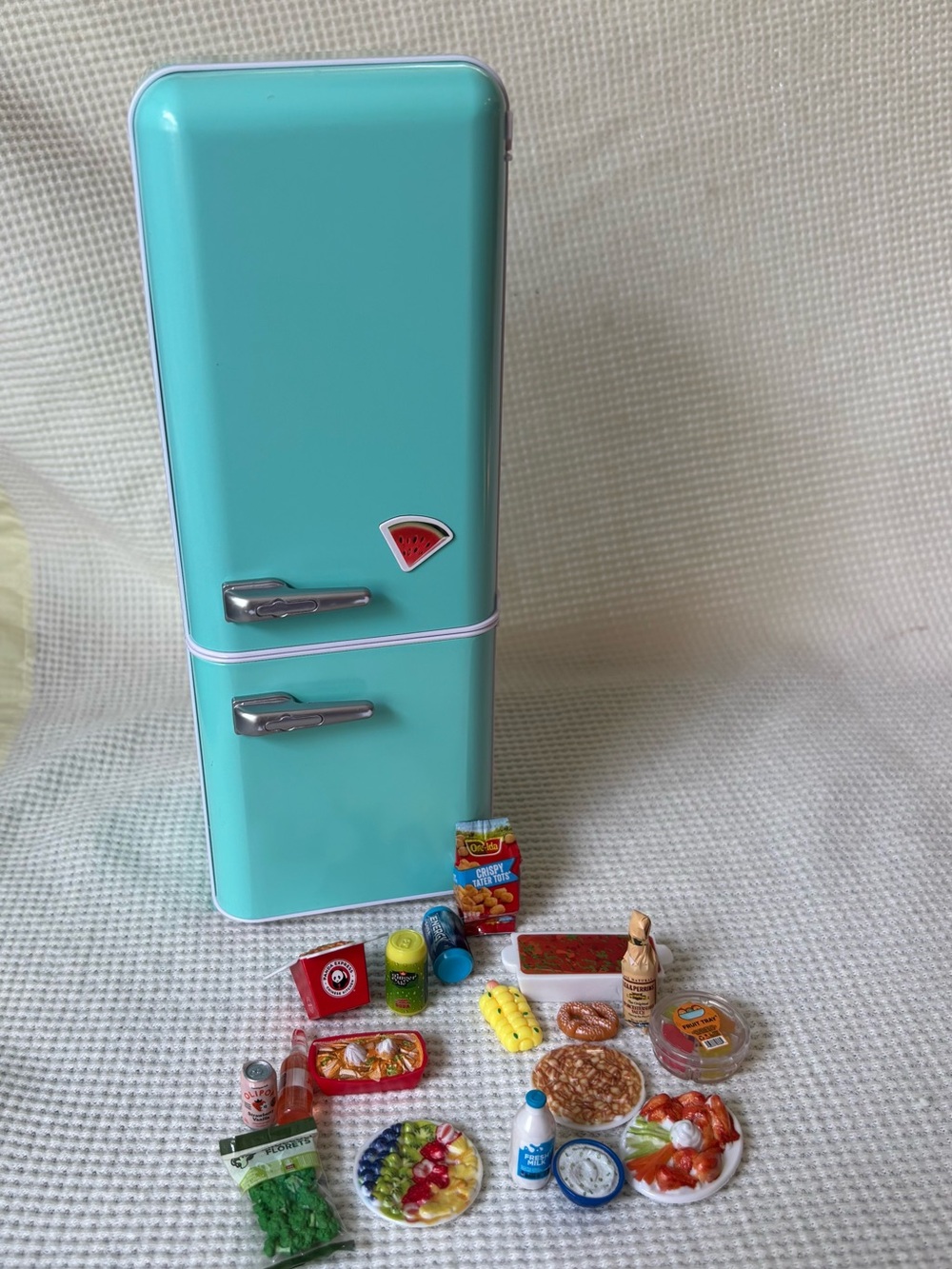 Zuru Mini Brands Fill The Fridge w food Panda express ore Ida Milk Olipop Fruit